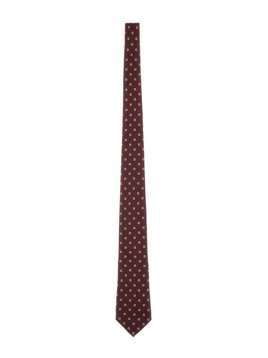 Saint Laurent Men Silk Twill Tie