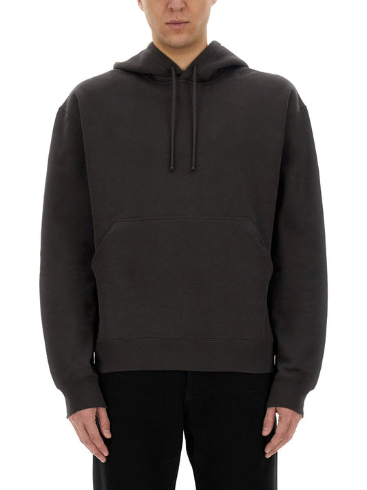 Saint Laurent Men Hooded Sweatshirt With Logo