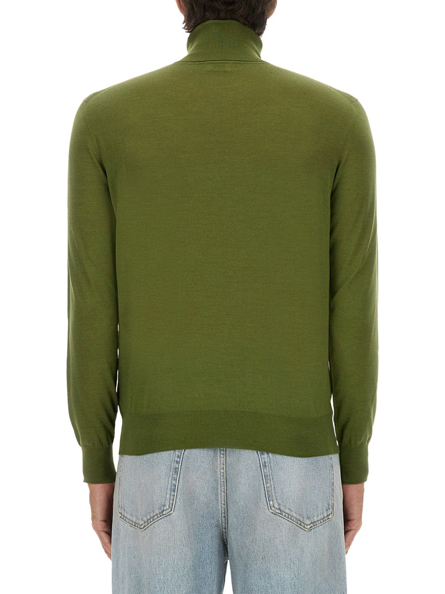 Saint Laurent Men Cashmere, Wool And Silk Turtleneck