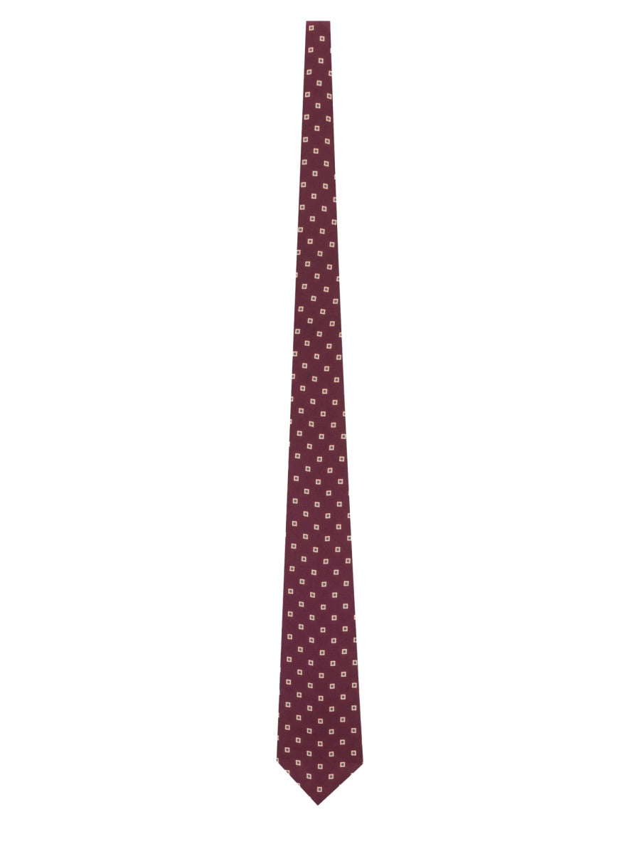 Saint Laurent Men Silk Twill Tie