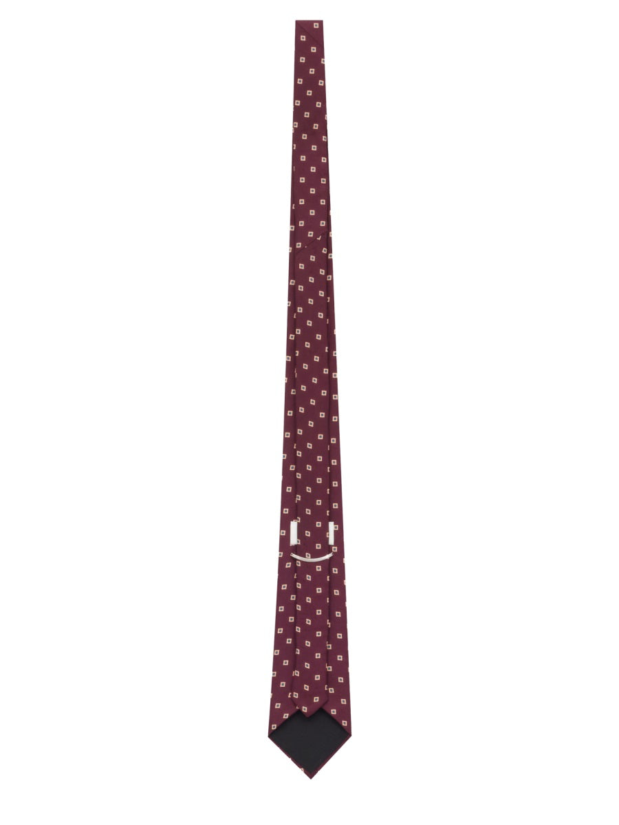 Saint Laurent Men Silk Twill Tie