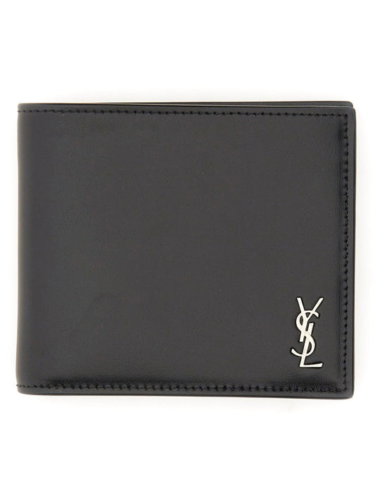 Saint Laurent Men Tiny Cassandre East/West Wallet