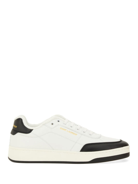 Saint Laurent Men Smooth Leather "Sl/61" Sneaker