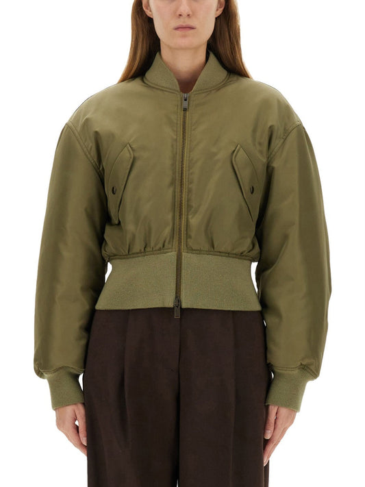 Saint Laurent Women Nylon Bomber Jacket