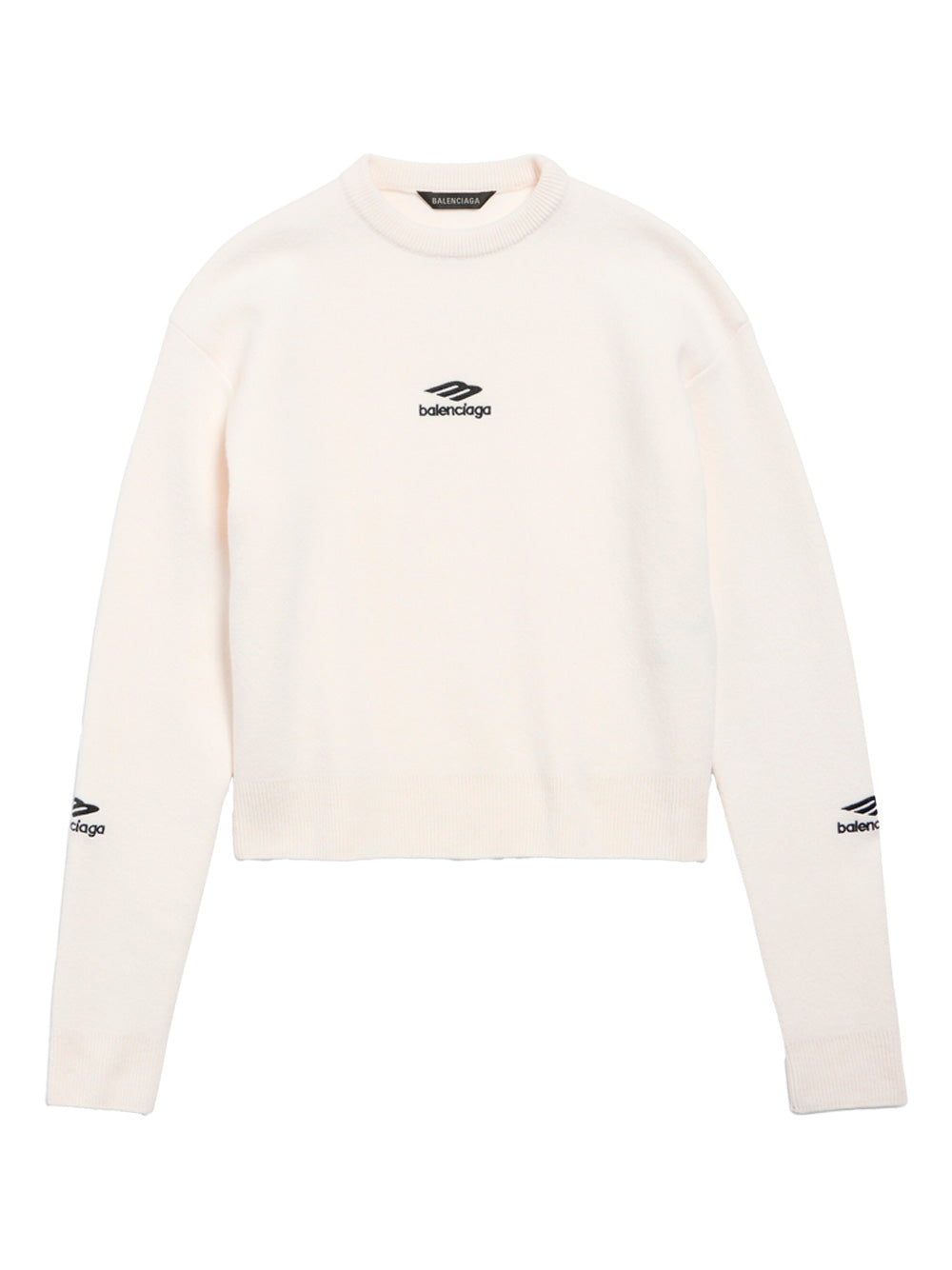 Balenciaga Women Wool Knitted Ski Crewneck