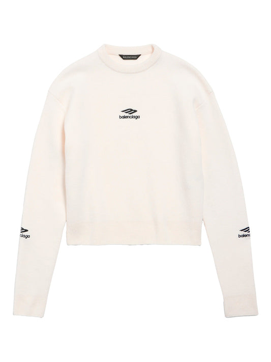 Balenciaga Women Wool Knitted Ski Crewneck