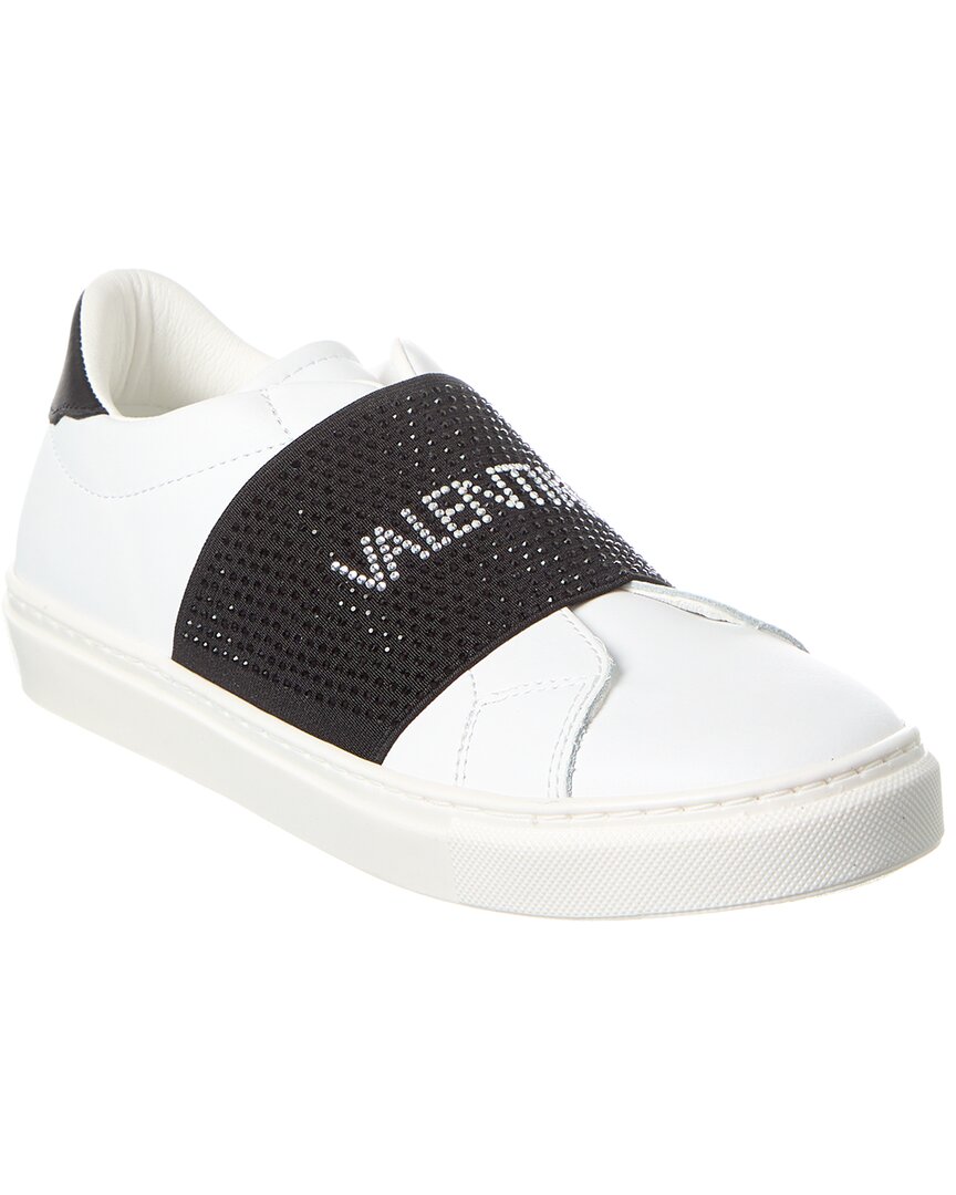 Valentino By Mario Valentino Maya Leather Sneaker White Black
