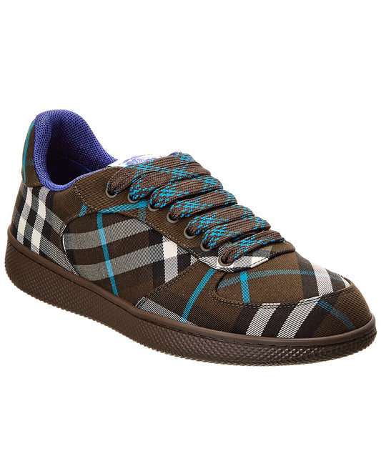 Burberry Terrace Check Canvas Sneaker Brown Multi