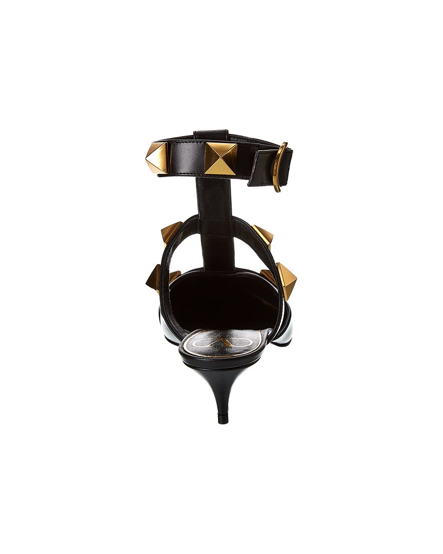 Valentino Roman Stud 40 Leather Ankle Strap Pump