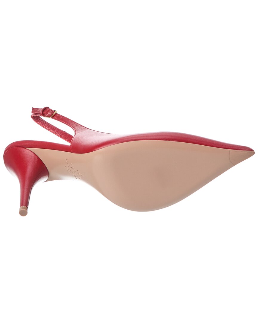 Valentino Vlogo 90 Leather Slingback Pump