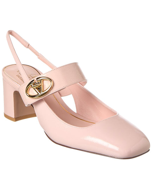Valentino Vlogo 60 Patent Slingback Pump Pink