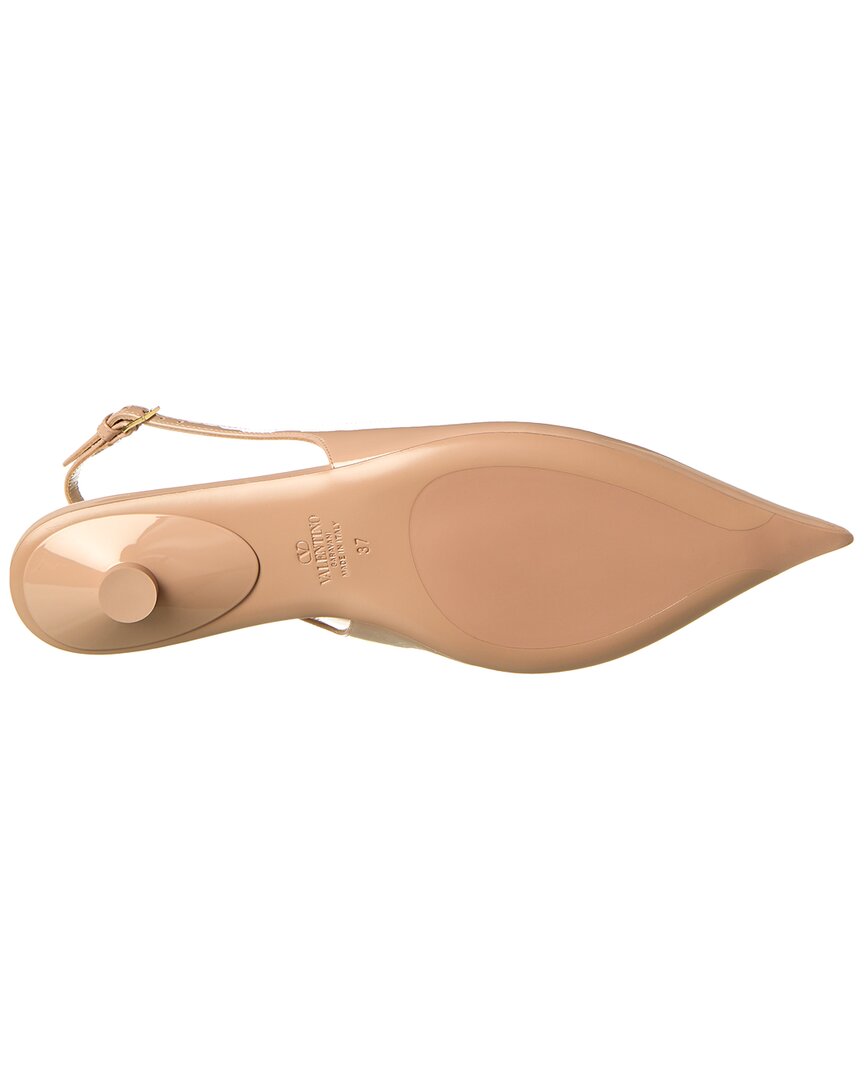 Valentino Vlogo Patent Slingback Pump