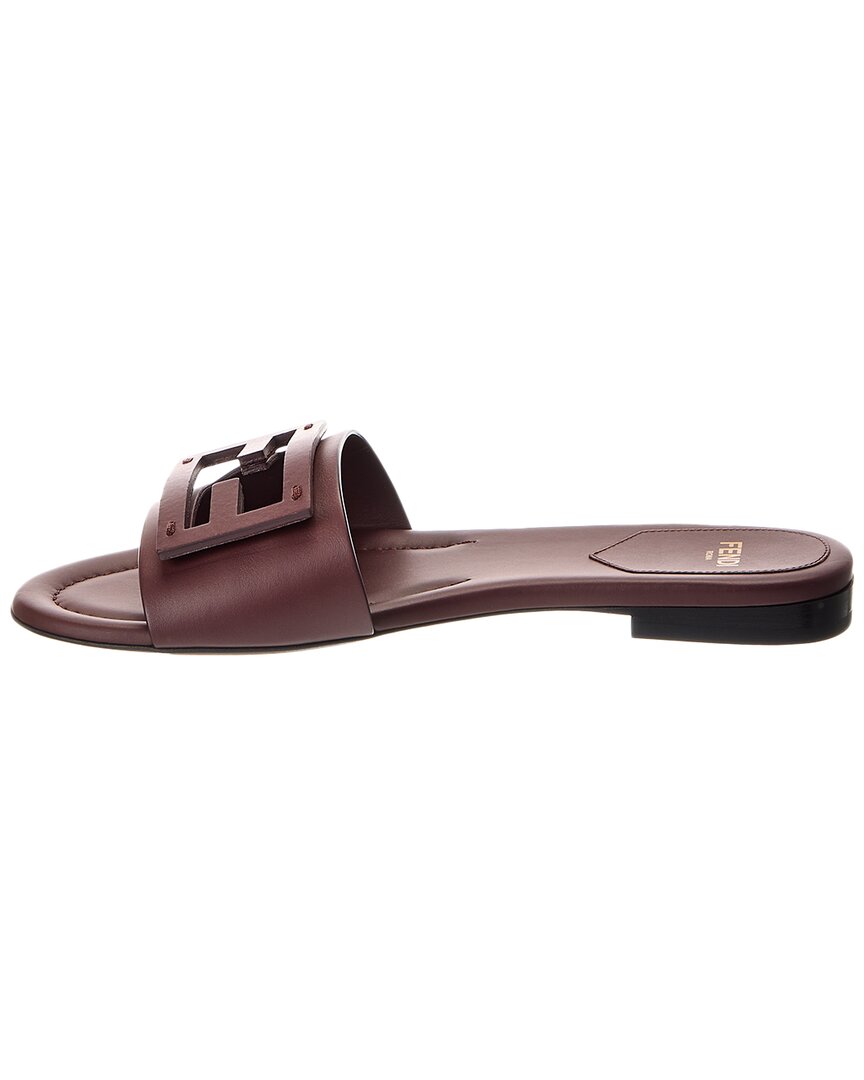 Fendi Ff Leather Sandal