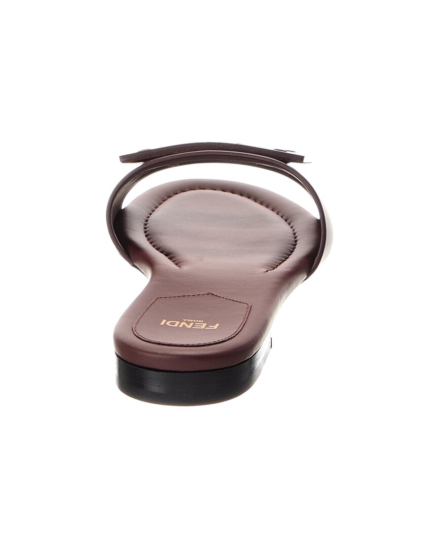 Fendi Ff Leather Sandal