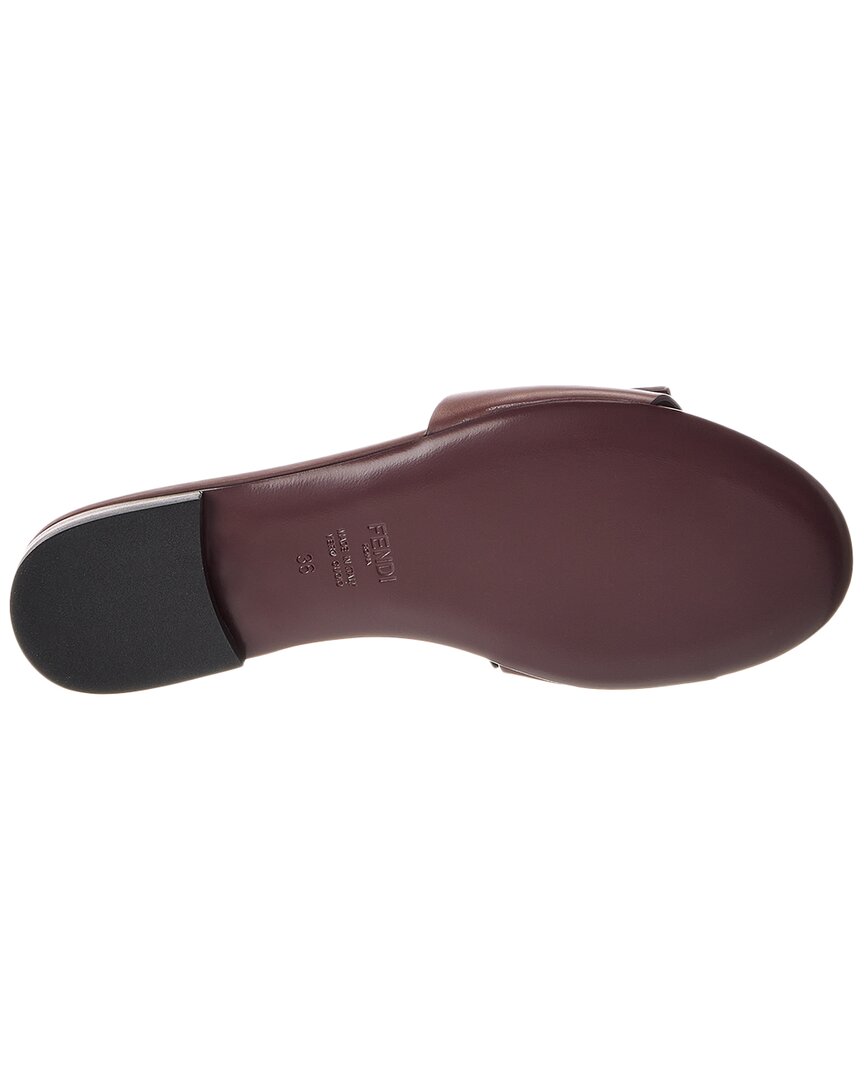 Fendi Ff Leather Sandal