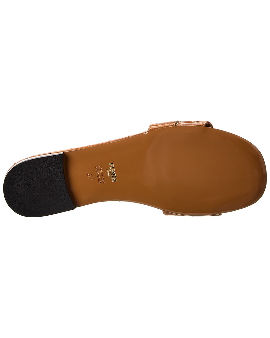 Fendi Ffold Leather Sandal