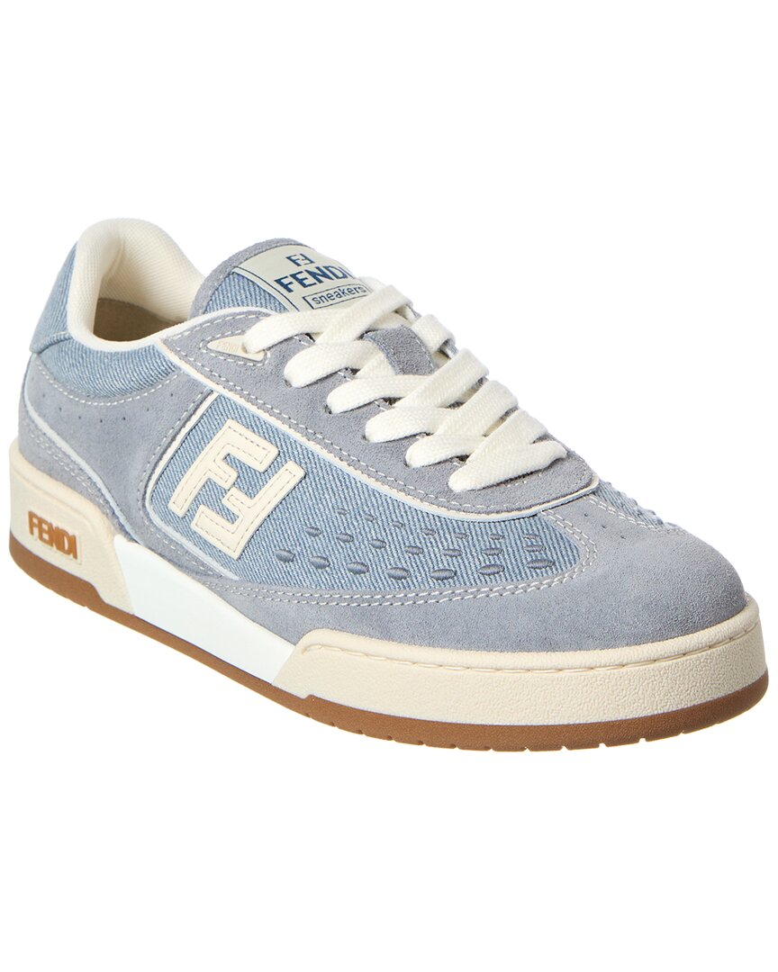 Fendi Match Denim & Suede Sneaker Multi