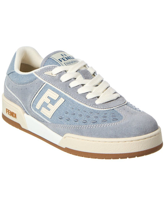 Fendi Match Denim & Suede Sneaker Multi