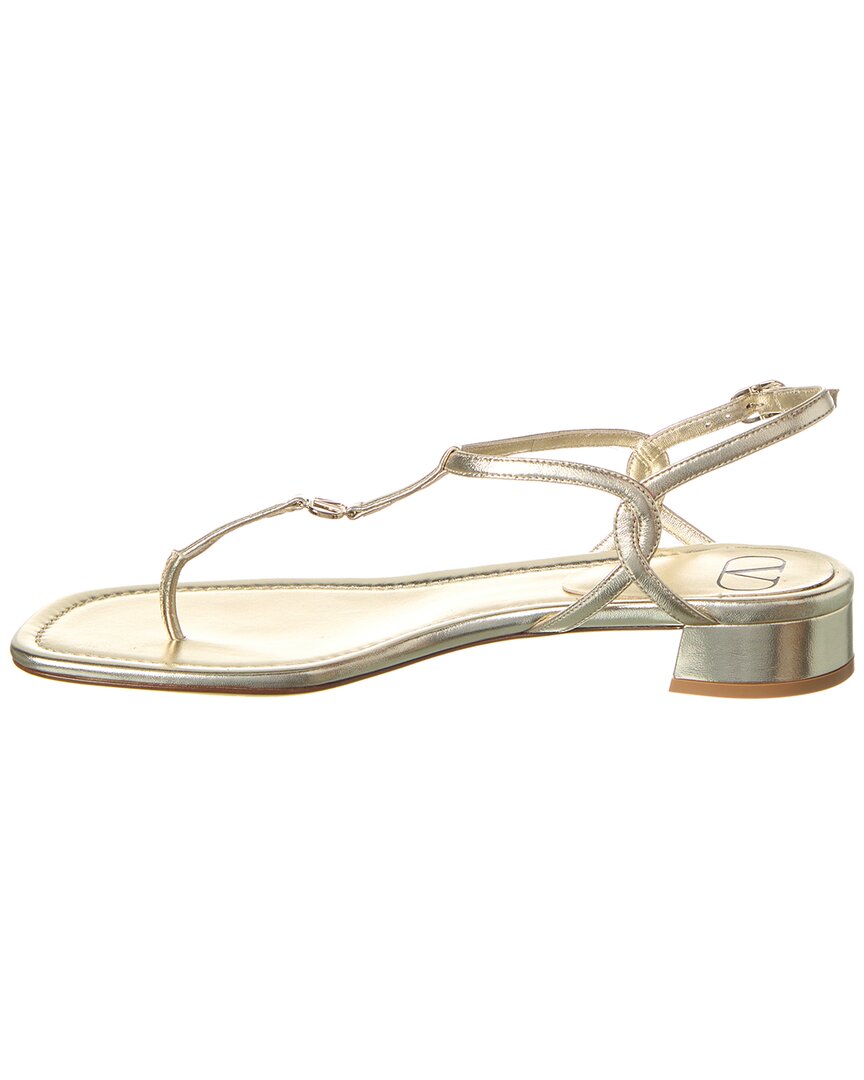 Valentino Vlogo Leather Sandal