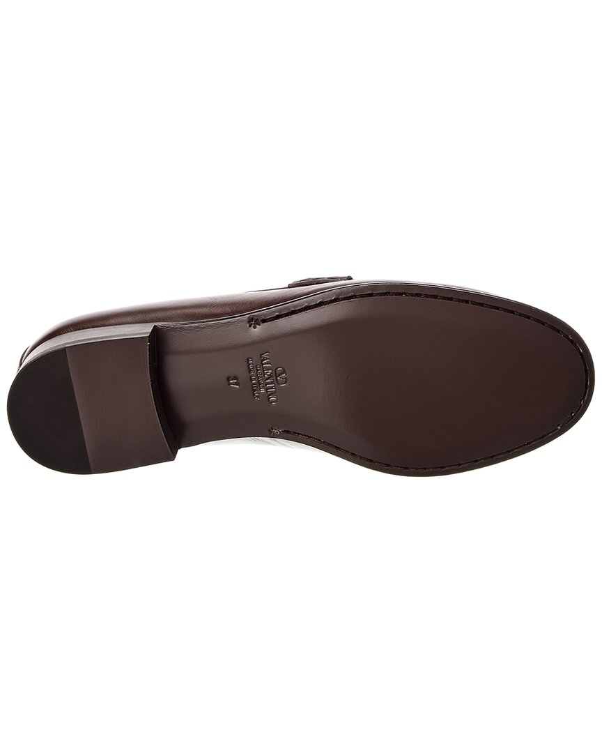 Valentino Vlogo Leather Loafer