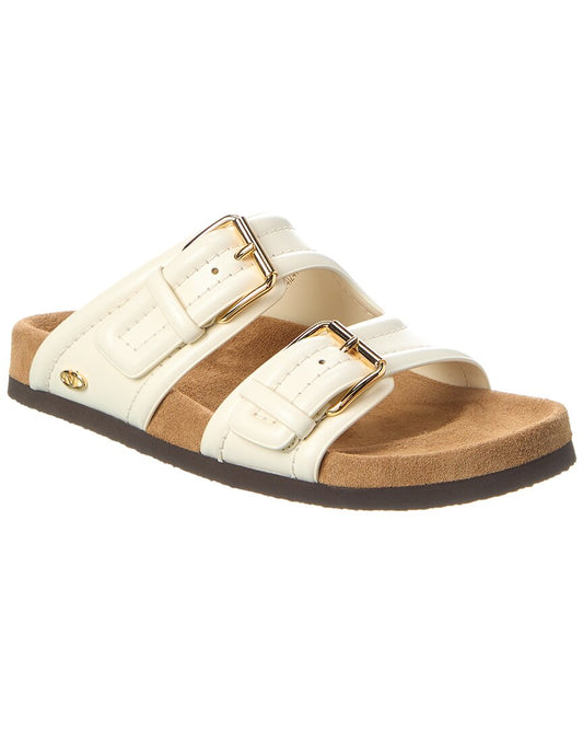 Valentino Fussfriend Leather Sandal White