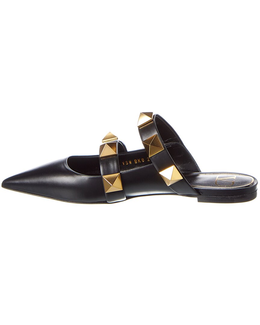 Valentino Roman Stud Leather Flat