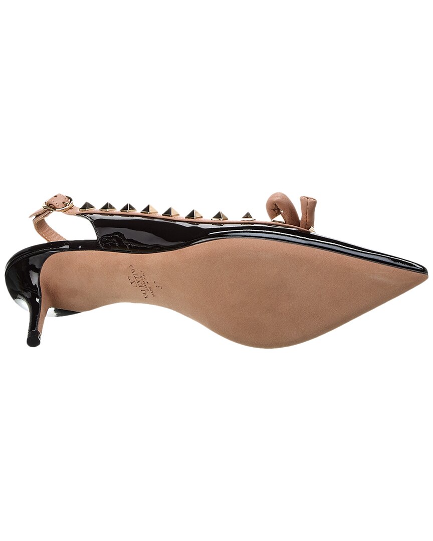Valentino Rockstud 60 Patent Slingback Pump