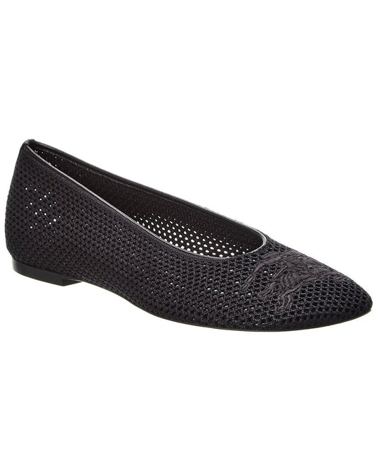Burberry Mesh Ballet Flat Black