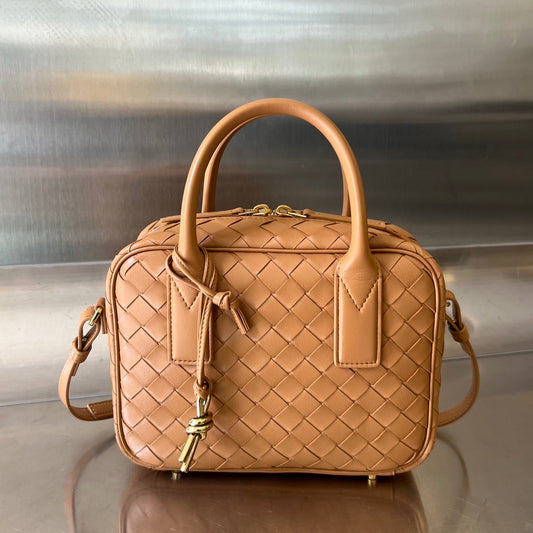 Bottega Veneta BV GETAWAY SMALL 23CM BROWN LAMBSKIN