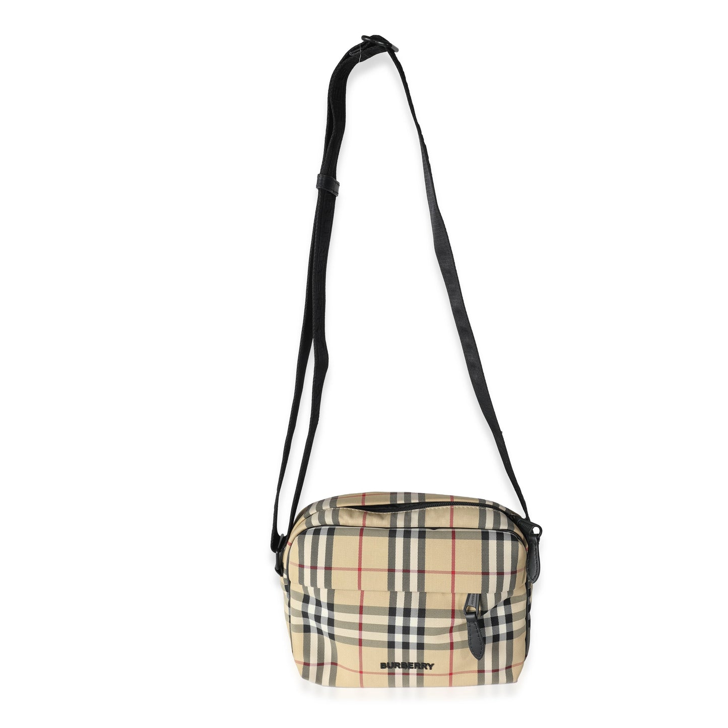 BURBERRY Archive Beige Nylon Vintage Check Paddy Bag