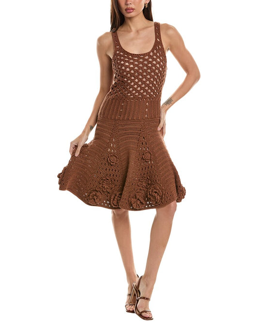 Valentino Sweaterdress Brown Multi