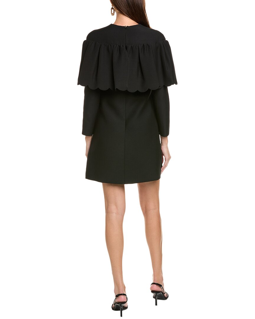 Valentino Wool & Silk-Blend Shift Dress