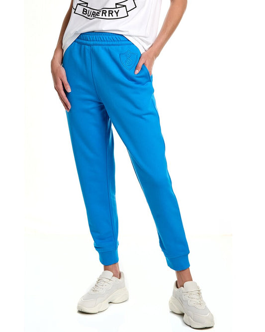 Burberry Embroidered Motif Jogger Blue
