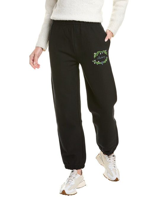 Burberry Thistle Logo Jogging Pant Black