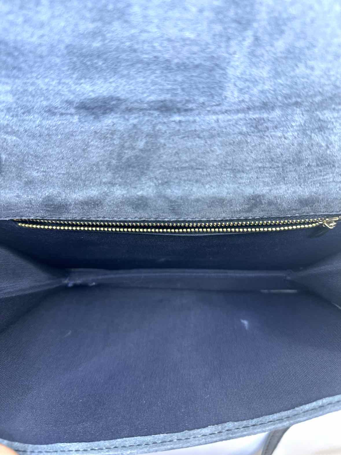 FENDI Grey Suede Monogram Handbag