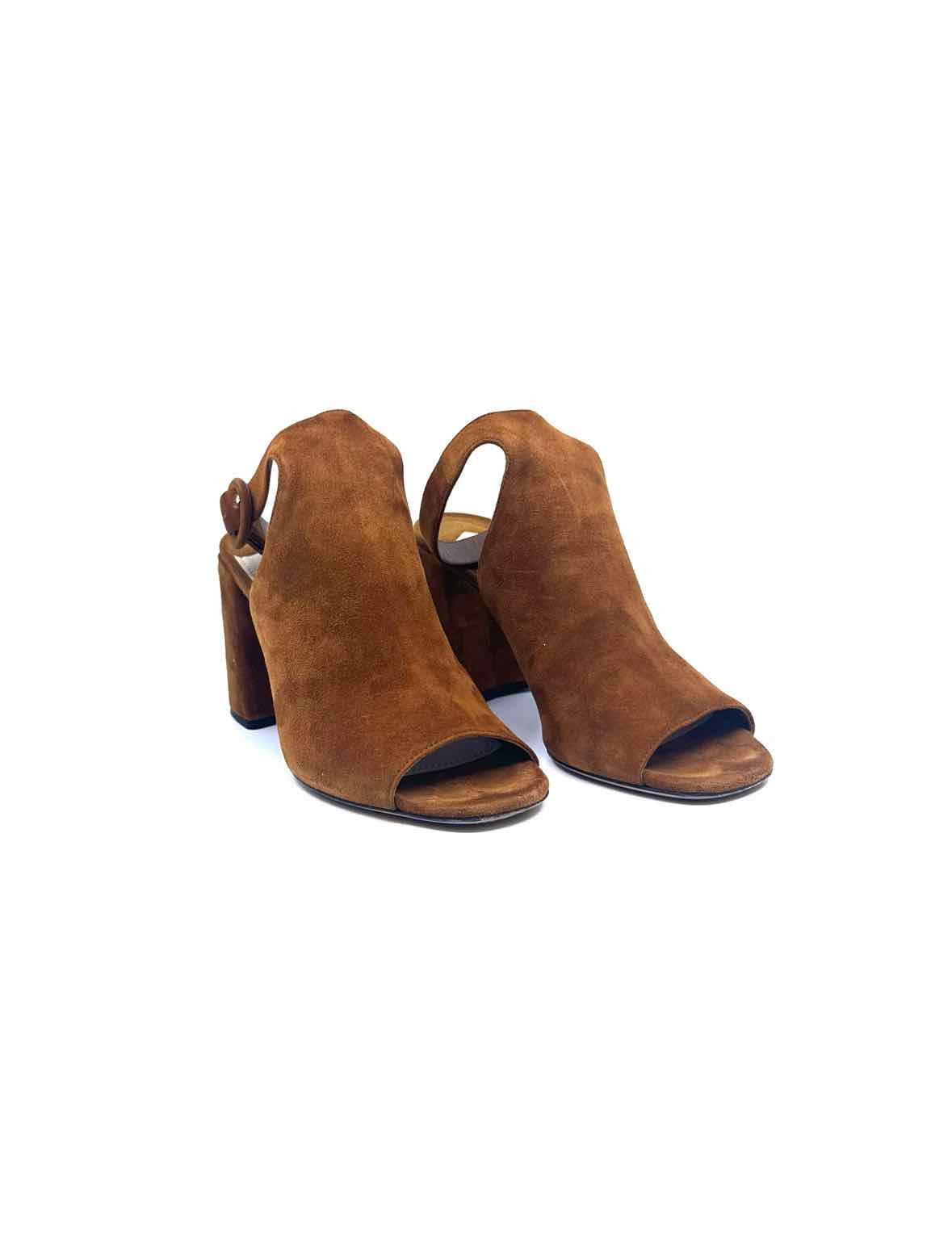 PRADA Size 7.5 Camel Suede Pumps