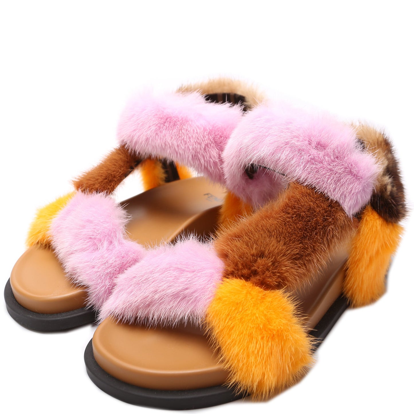Fendi Feel Mink Sandals Size 36