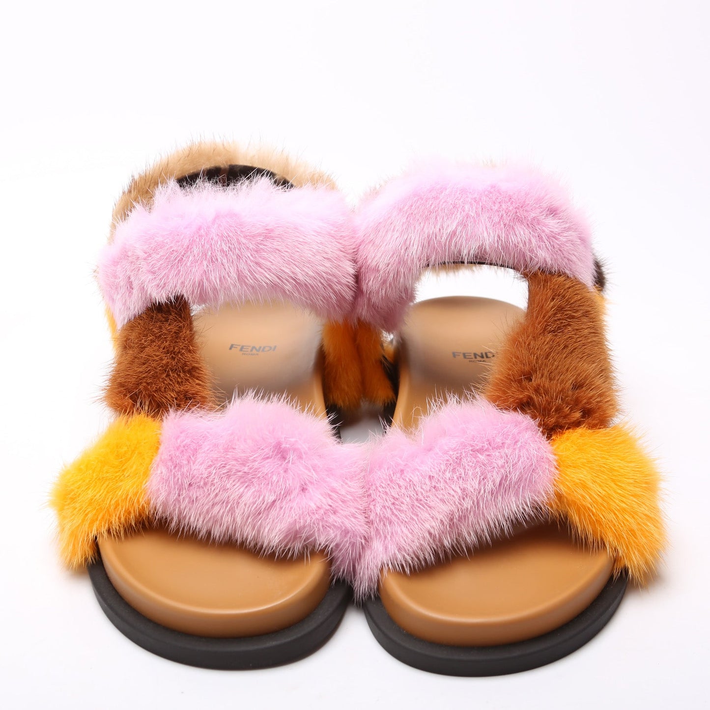 Fendi Feel Mink Sandals Size 36