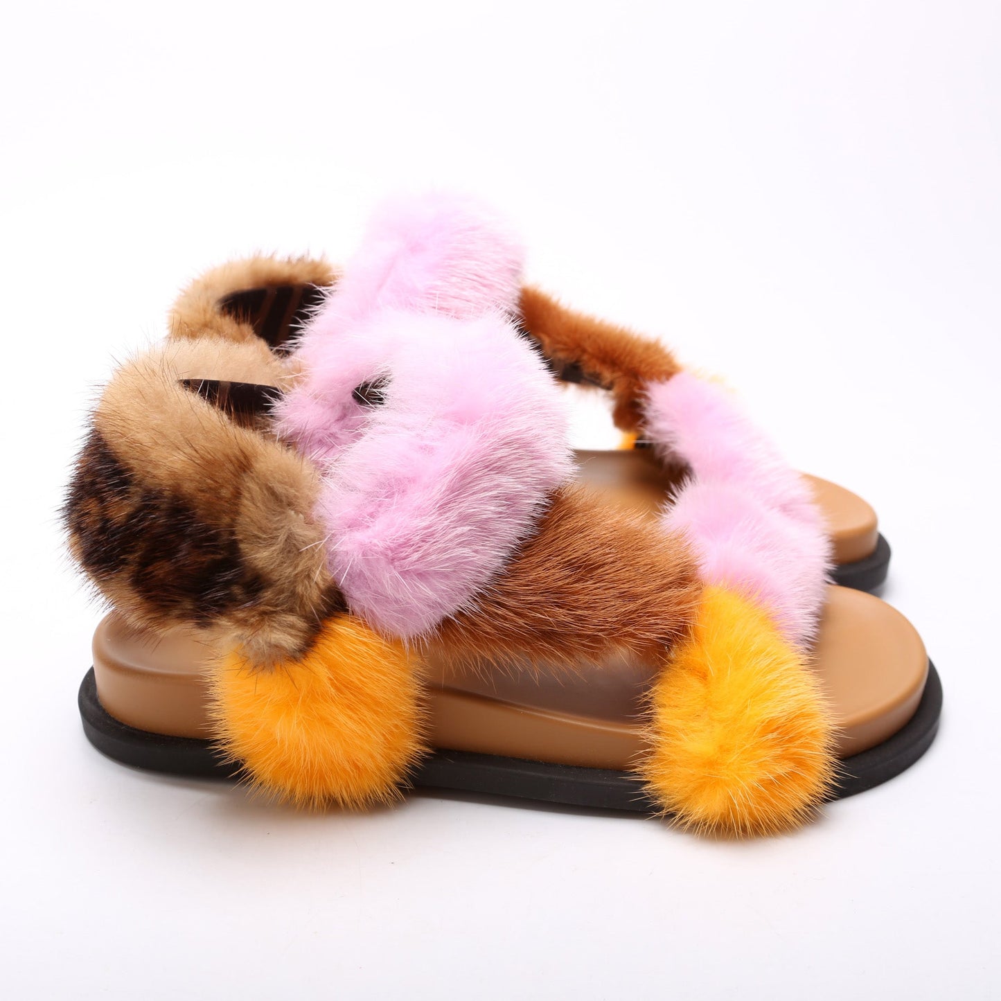 Fendi Feel Mink Sandals Size 36