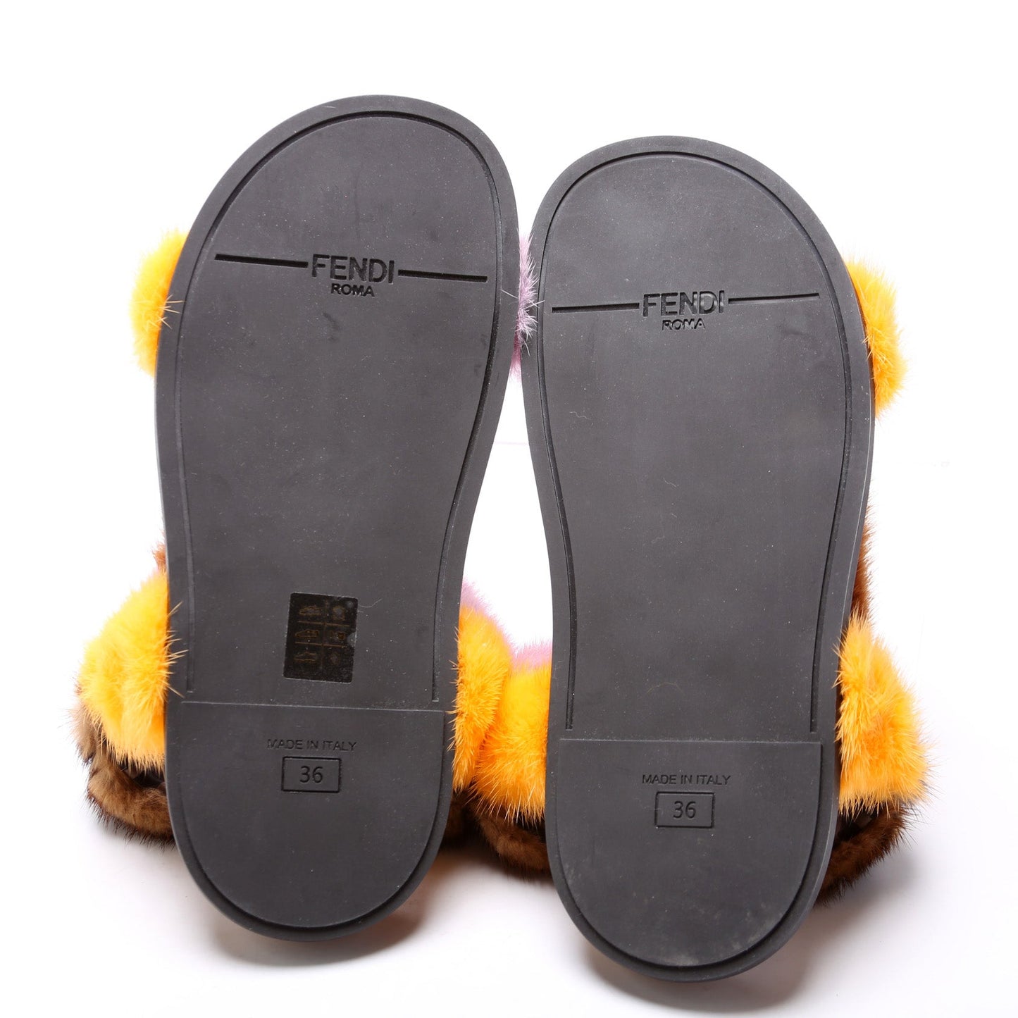 Fendi Feel Mink Sandals Size 36