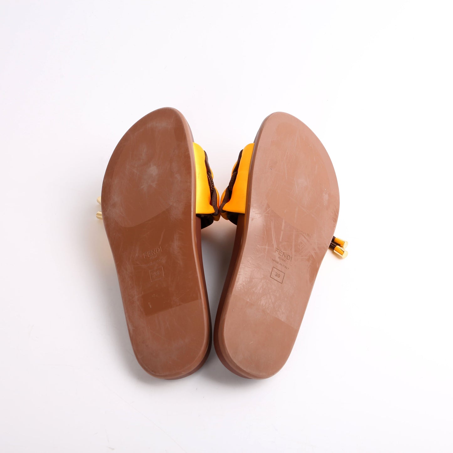 Fendi Feel Satin Slides Size 39