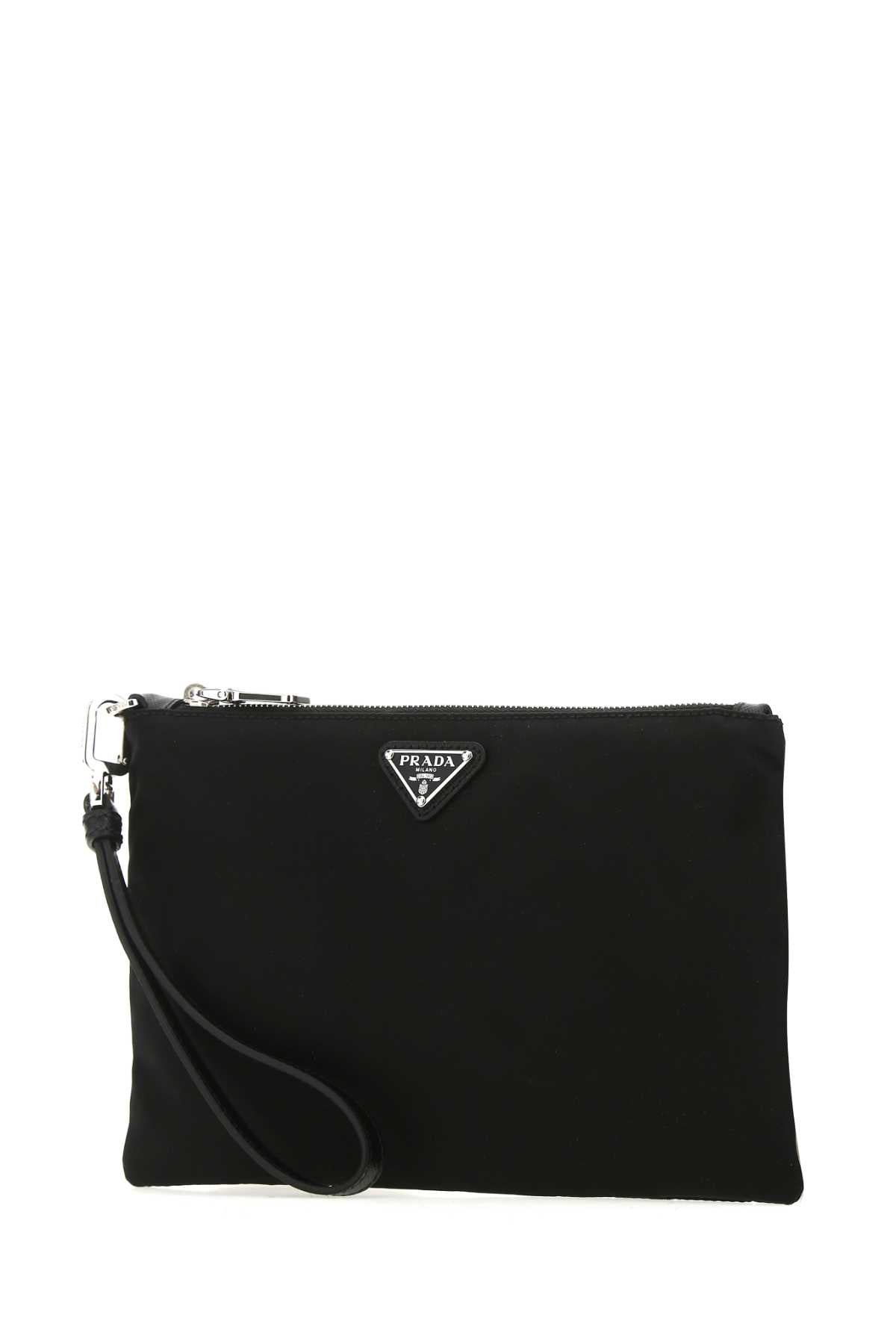 Prada Men Black Re-Nylon Clutch