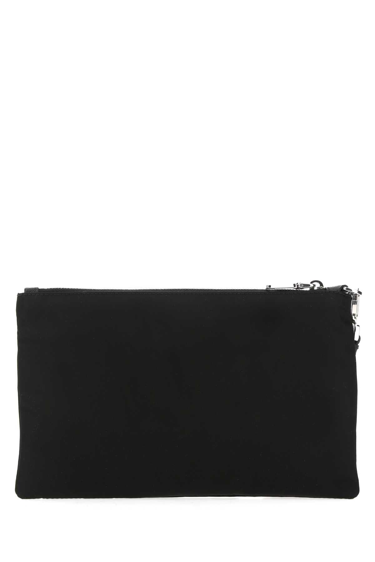 Prada Men Black Re-Nylon Clutch
