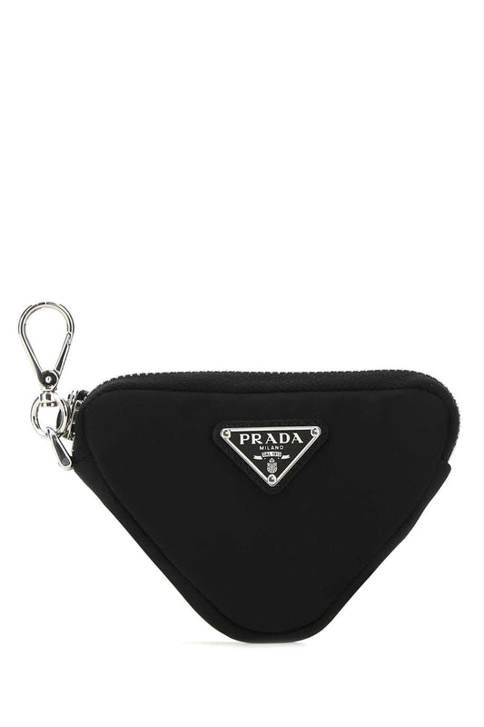Prada Men Black Nylon Trick Key Chain