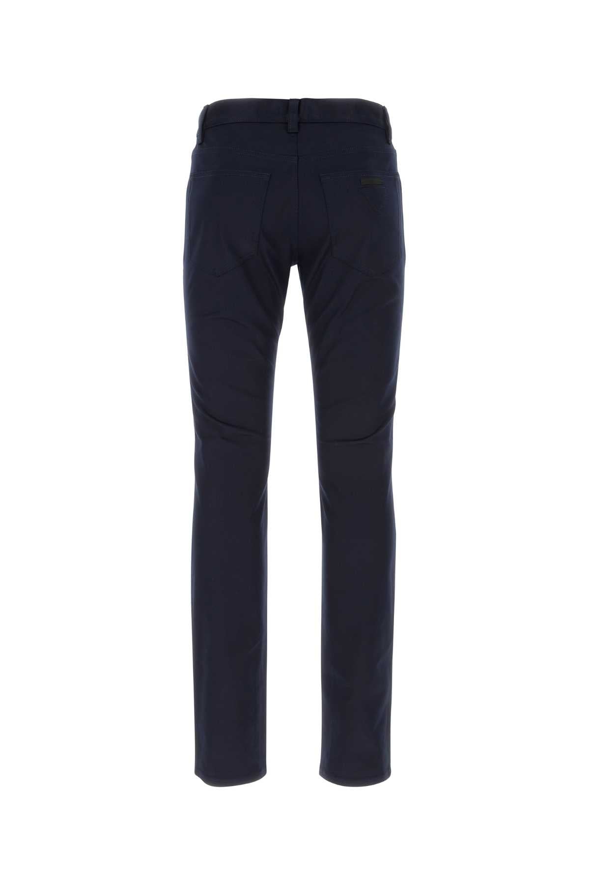 Prada Men Dark Blue Drill Chino Pant