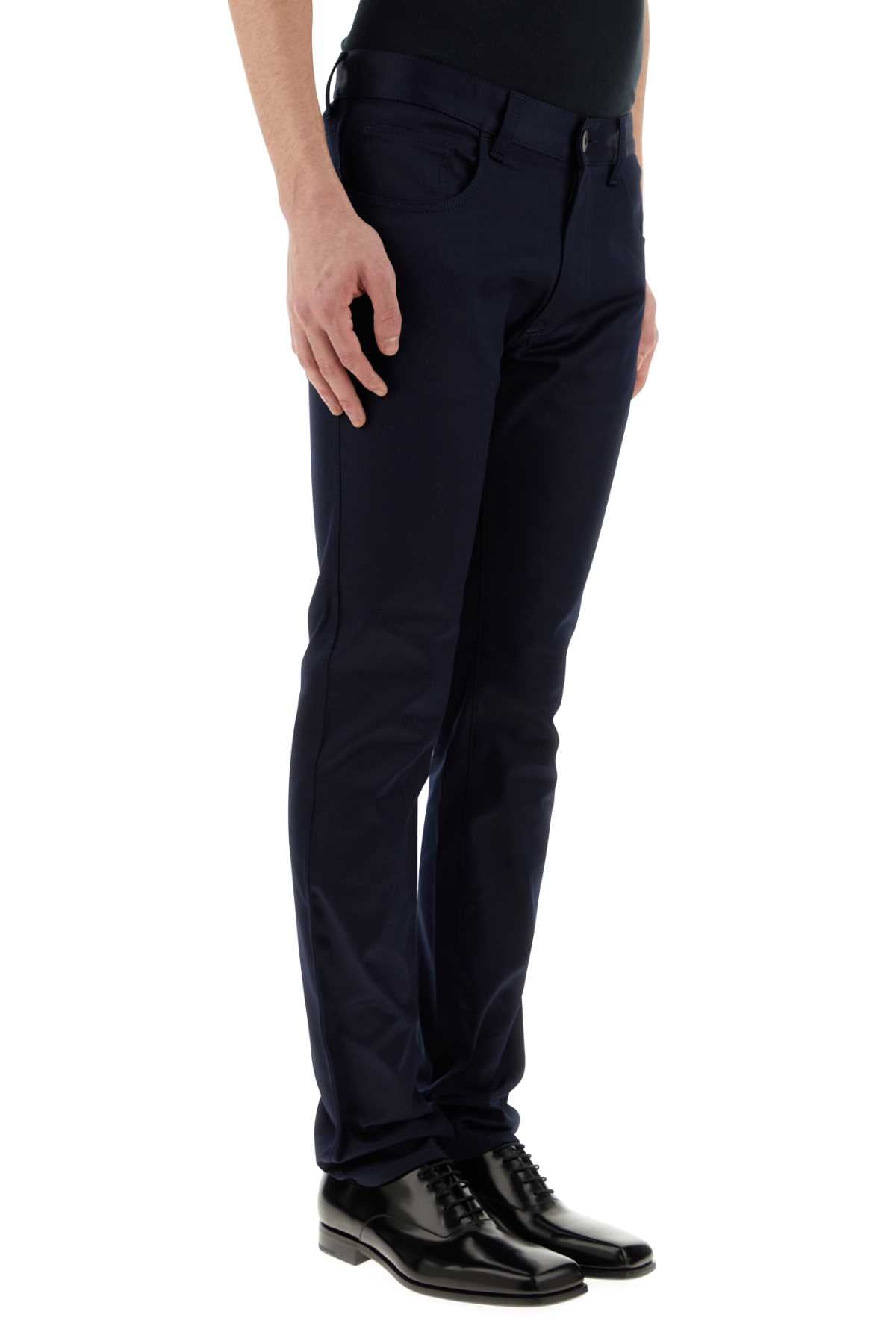 Prada Men Dark Blue Drill Chino Pant