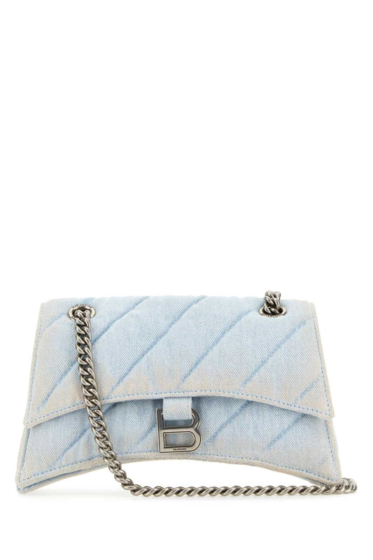Balenciaga Women Denim Crush S Shoulder Bag