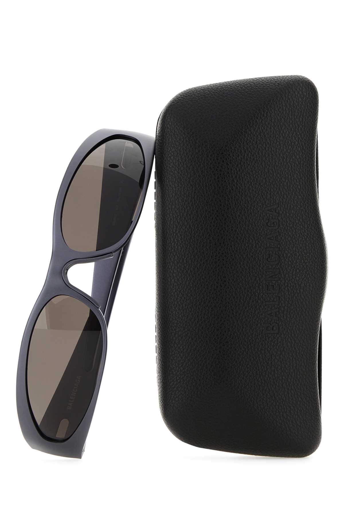 Balenciaga Men Graphite Aluminum Reverse Xpander 2.0 Sunglasses
