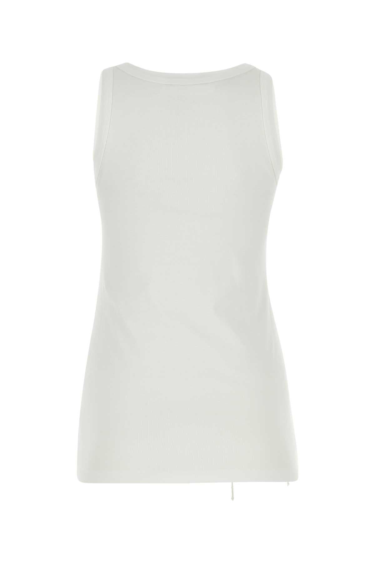 Prada Women White Cotton Tank Top