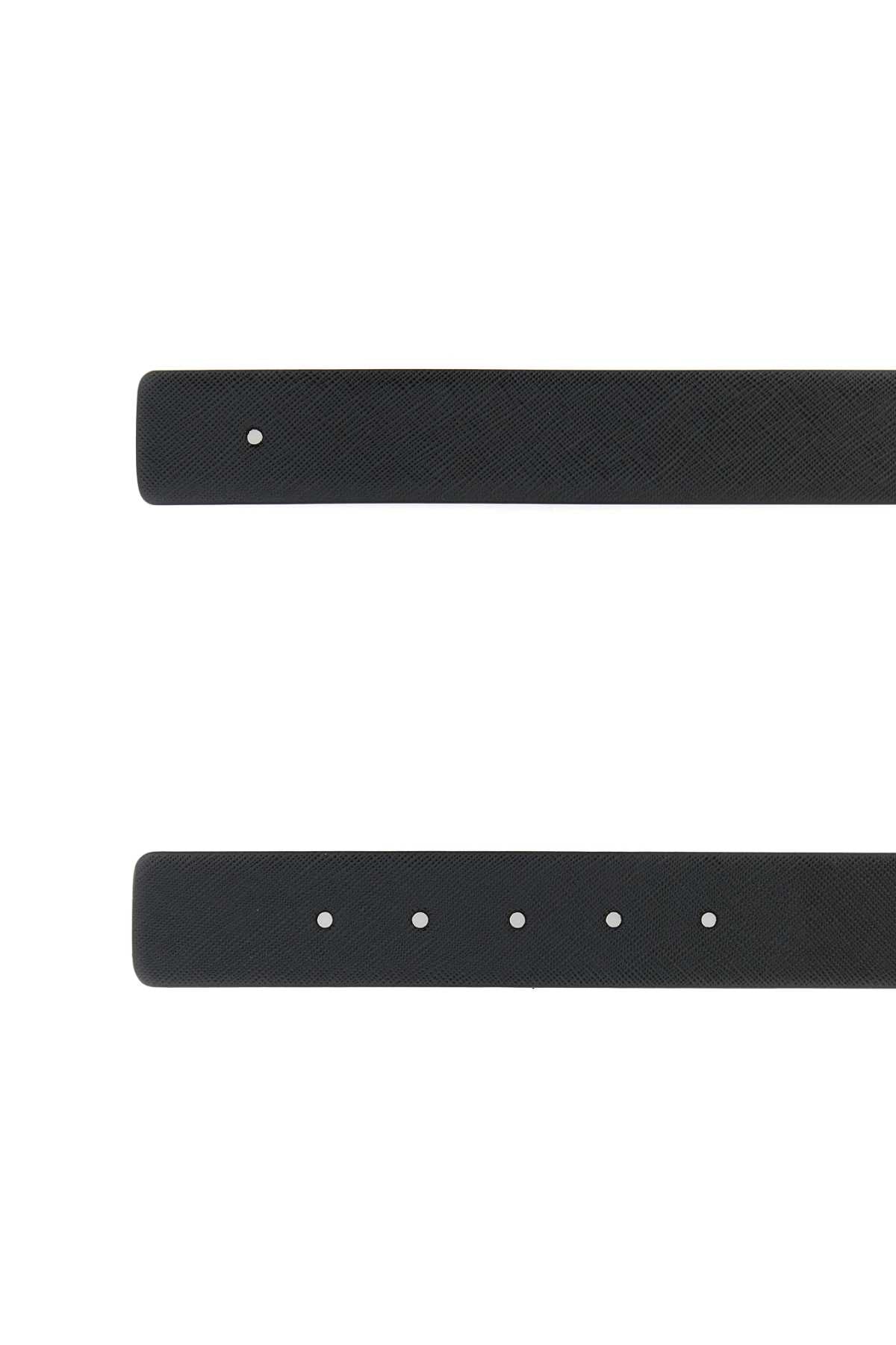 Prada Men Black Leather Belt